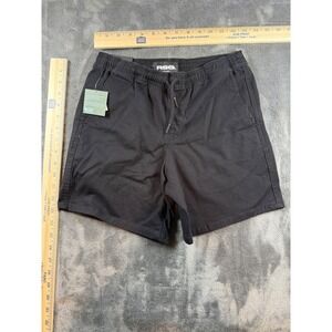 RSQ Boys Black Pull On Twill Shorts Size M Elastic Waist Drawstring Pockets